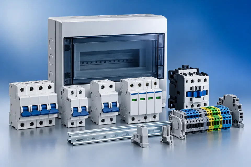 Protecciones, interruptores y componentes para tableros eléctricos